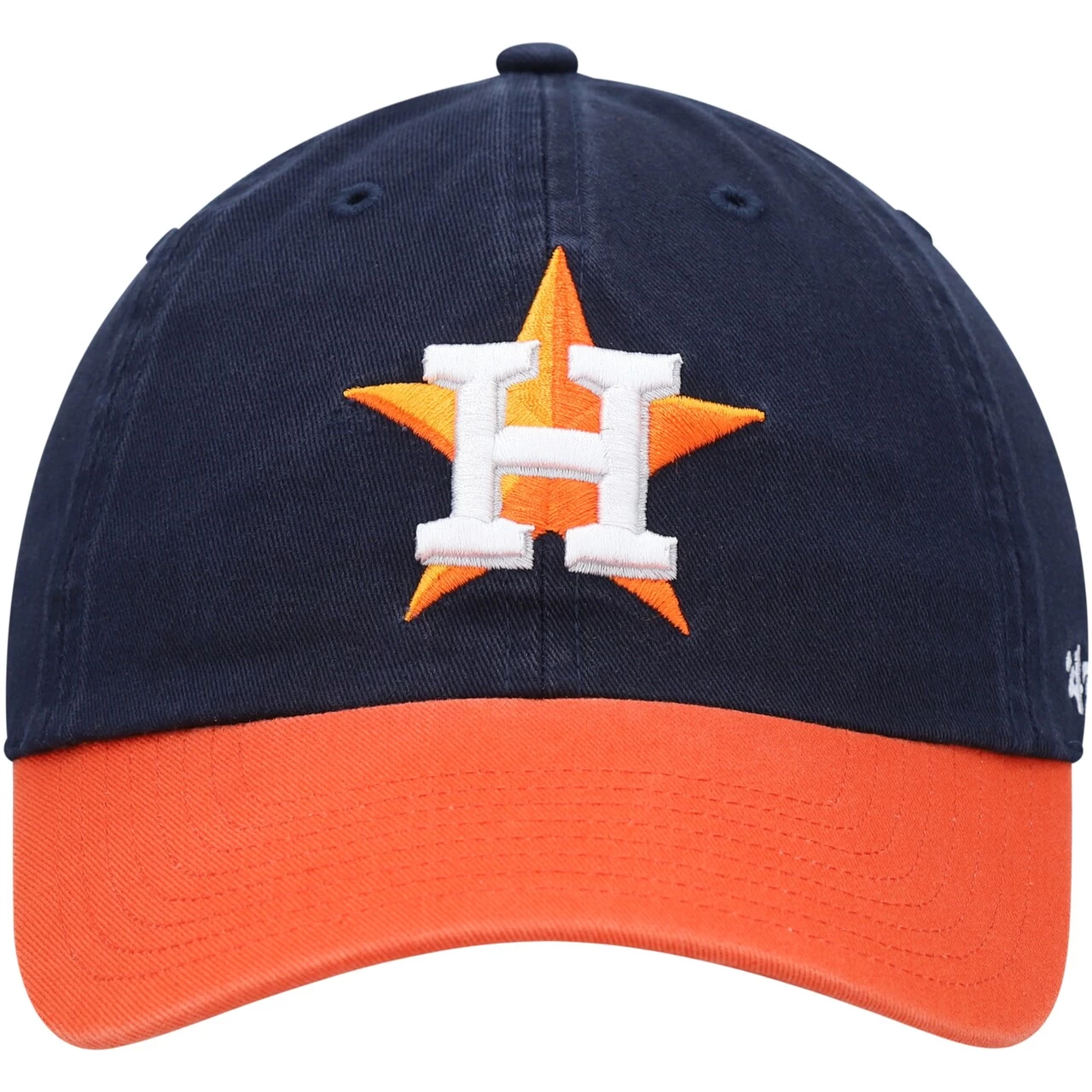Men's Houston Astros '47 Navy/Orange Road Clean Up Adjustable Hat - Image 2