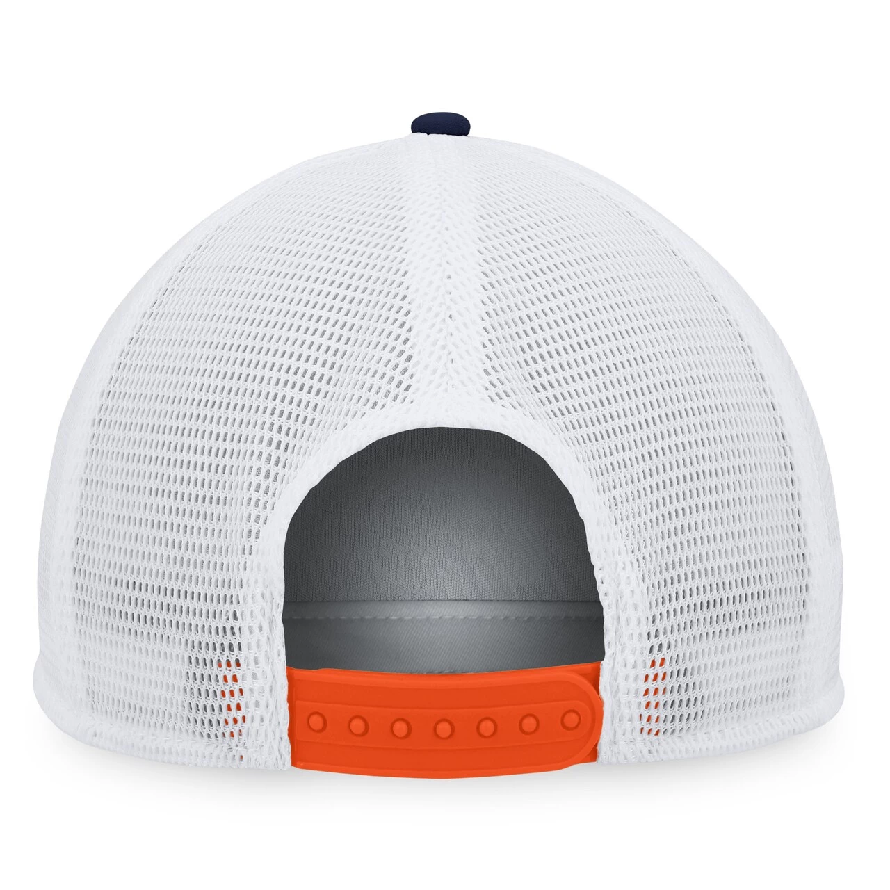 Men's San Diego Padres Fanatics Branded Navy/Orange Heritage Foam Front Trucker Snapback Hat - Image 4