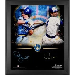 Multi-Signed Milwaukee Brewers Paul Molitor And Robin Yount Fanatics Authentic 20'' X 24'' In Focus Framed Photograph