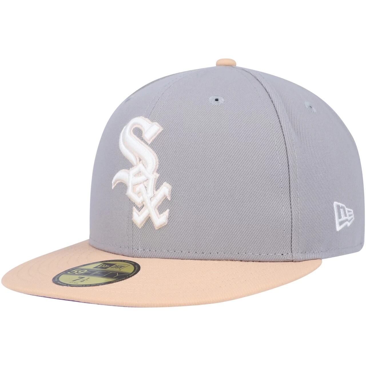 Men's Chicago White Sox New Era Gray/Peach 1950 All-Star Game Purple Undervisor 59FIFTY Fitted Hat - Image 3