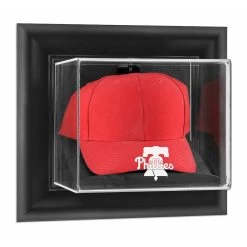 Philadelphia Phillies Fanatics Authentic Black Framed Wall-Mounted 2019 Logo Cap Display Case