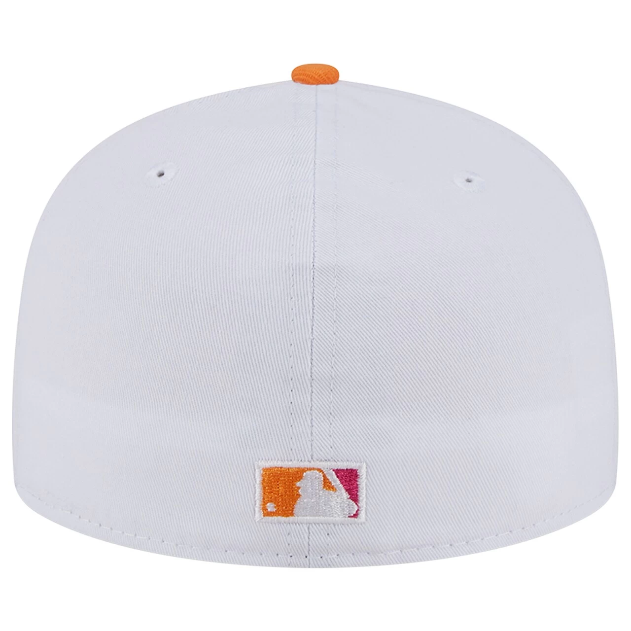 Men's Atlanta Braves New Era White/Pink 150th Team Anniversary 59FIFTY Fitted Hat - Image 4