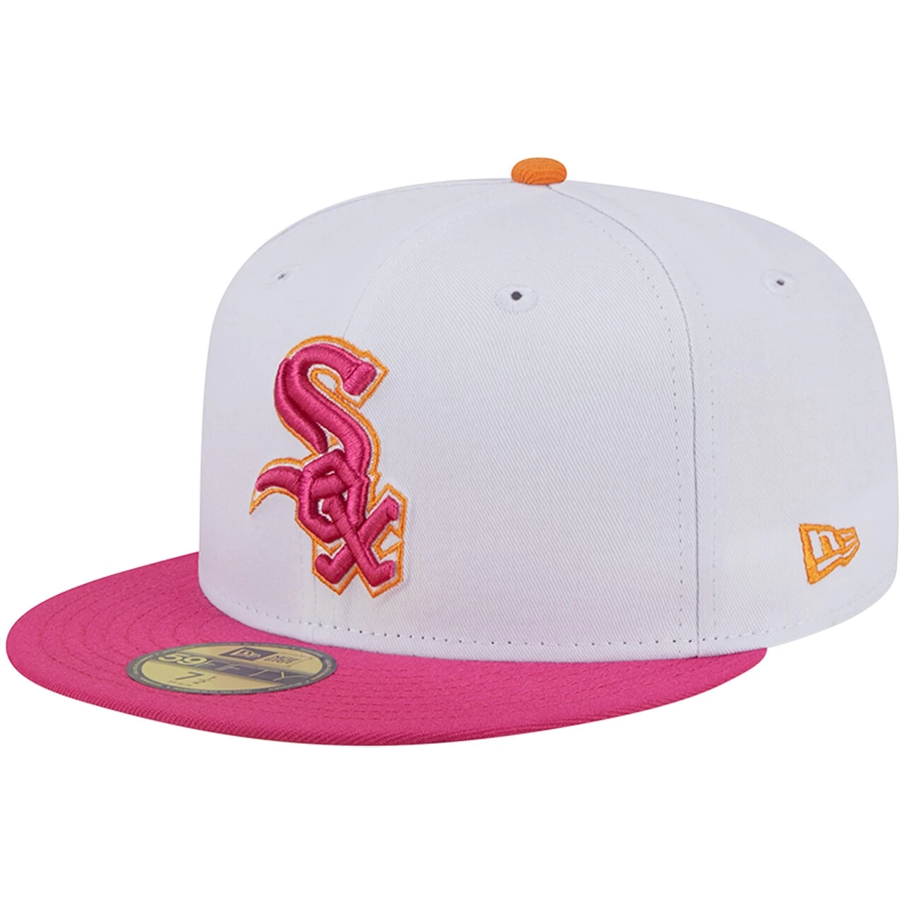 Men's Chicago White Sox New Era White/Pink 2005 World Champions 59FIFTY Fitted Hat - Image 3
