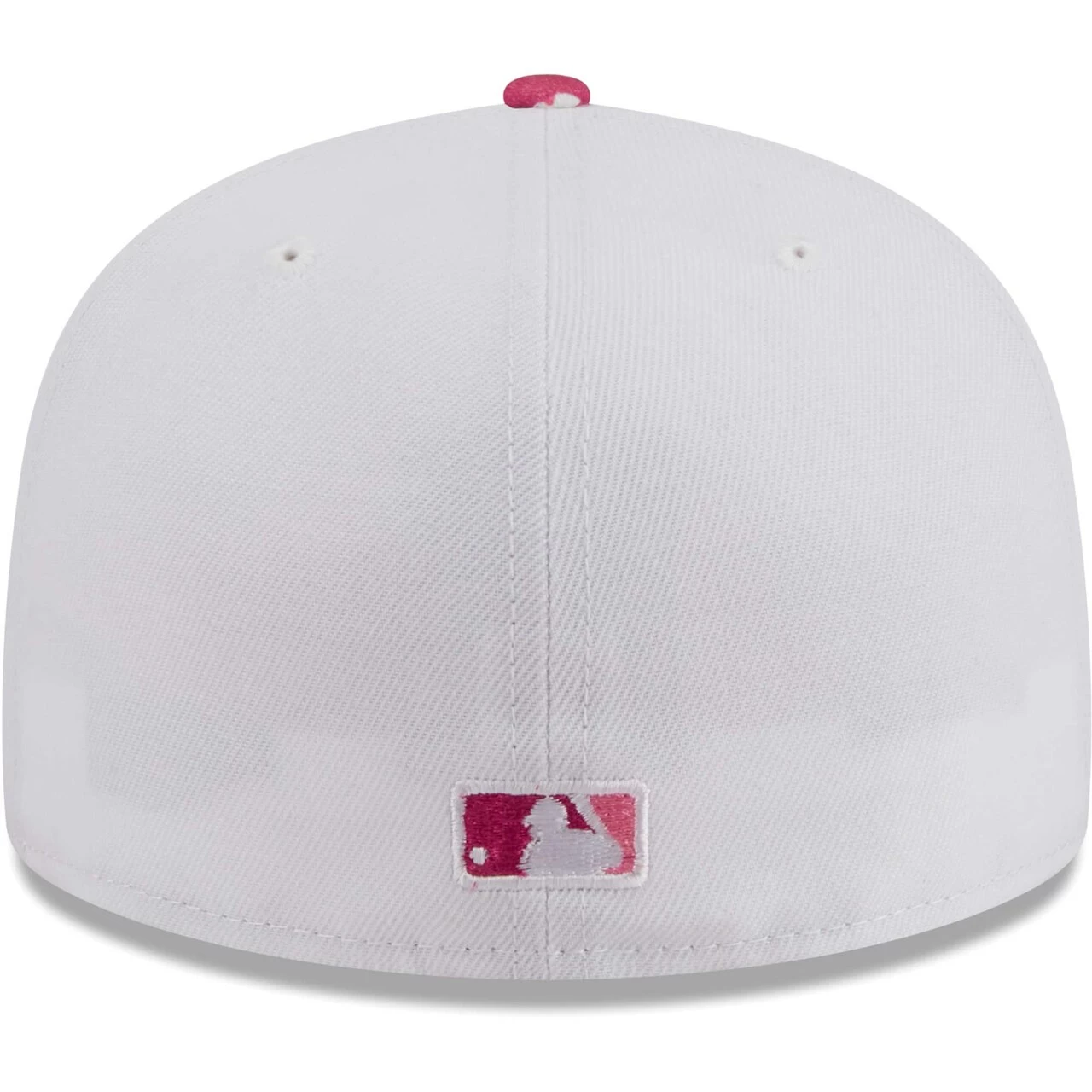 Men's New York Mets New Era White/Pink Flamingo 59FIFTY Fitted Hat - Image 4