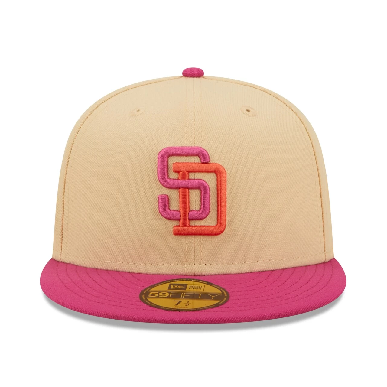 Men's San Diego Padres New Era Orange/Pink 50th Anniversary Mango Passion 59FIFTY Fitted Hat - Image 2