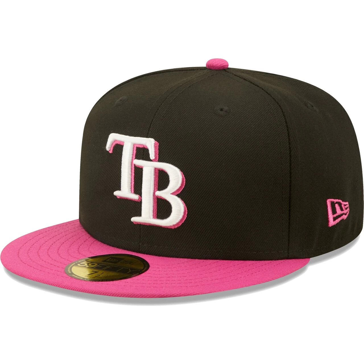 Men's Tampa Bay Rays New Era Black/Pink 2020 World Series Passion 59FIFTY Fitted Hat - Image 3
