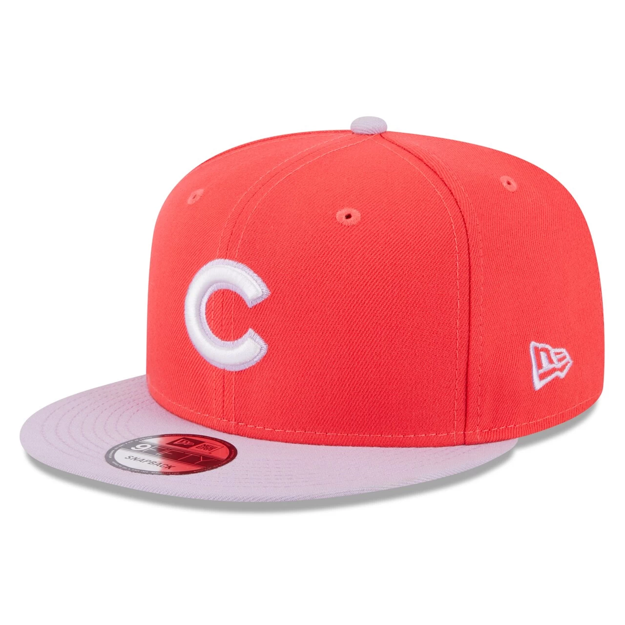 Men's Chicago Cubs New Era Red/Purple Spring Basic Two-Tone 9FIFTY Snapback Hat