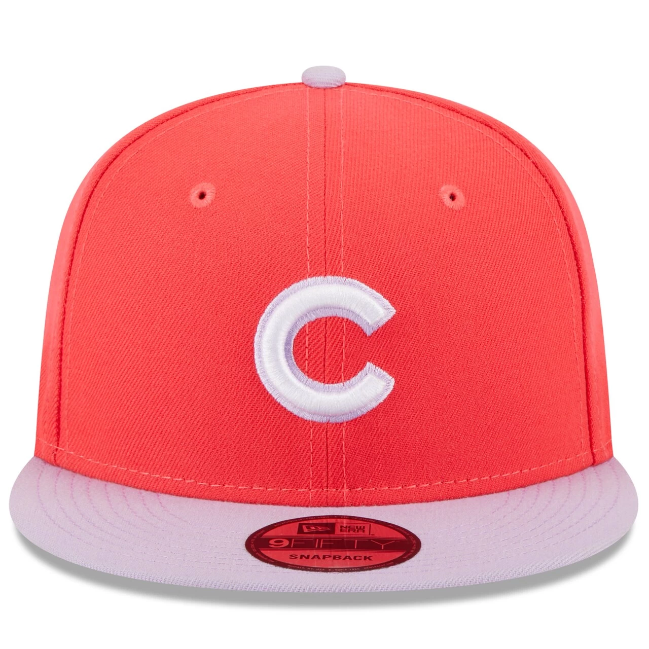Men's Chicago Cubs New Era Red/Purple Spring Basic Two-Tone 9FIFTY Snapback Hat - Image 2