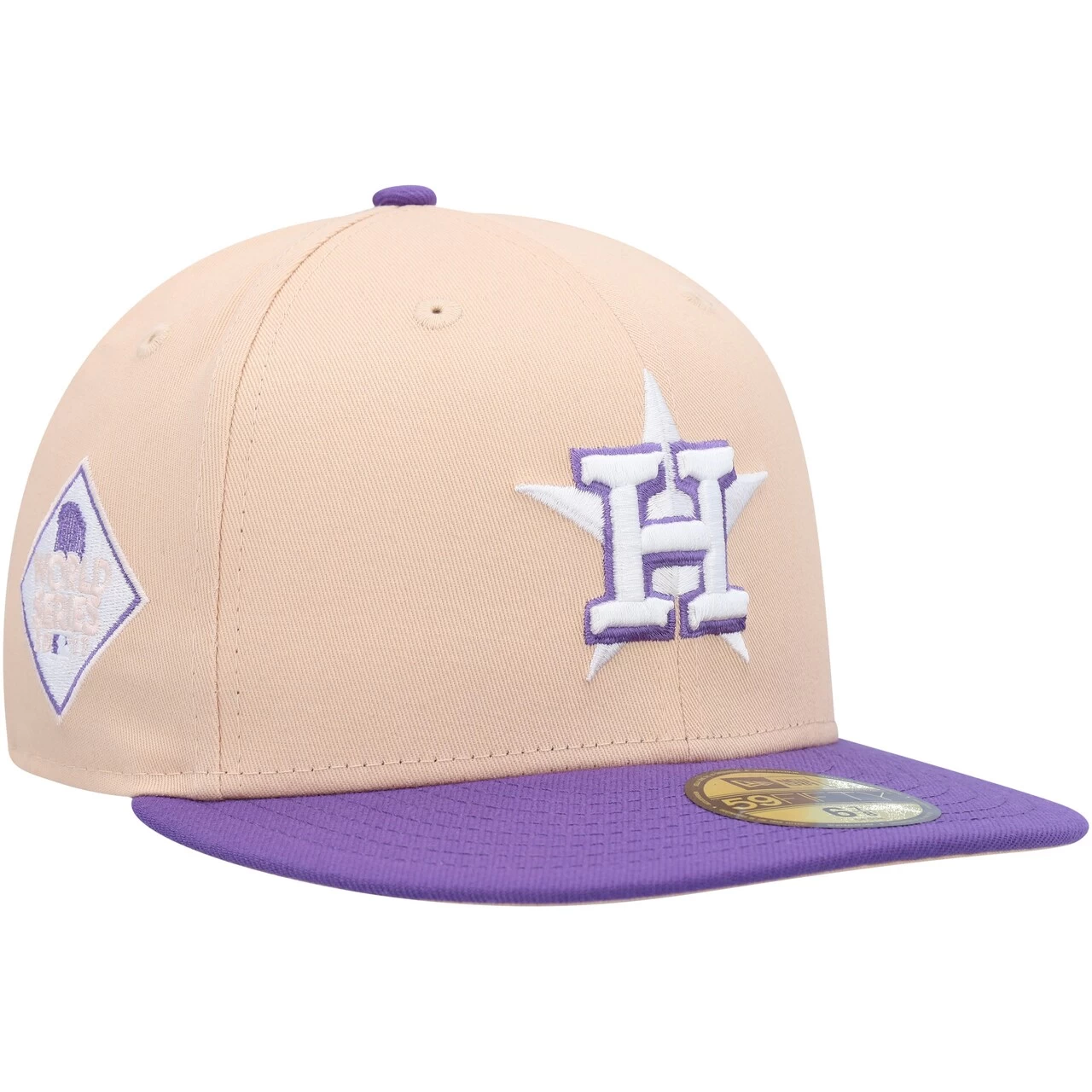 Men's Houston Astros New Era Orange/Purple 2017 World Series Side Patch 59FIFTY Fitted Hat