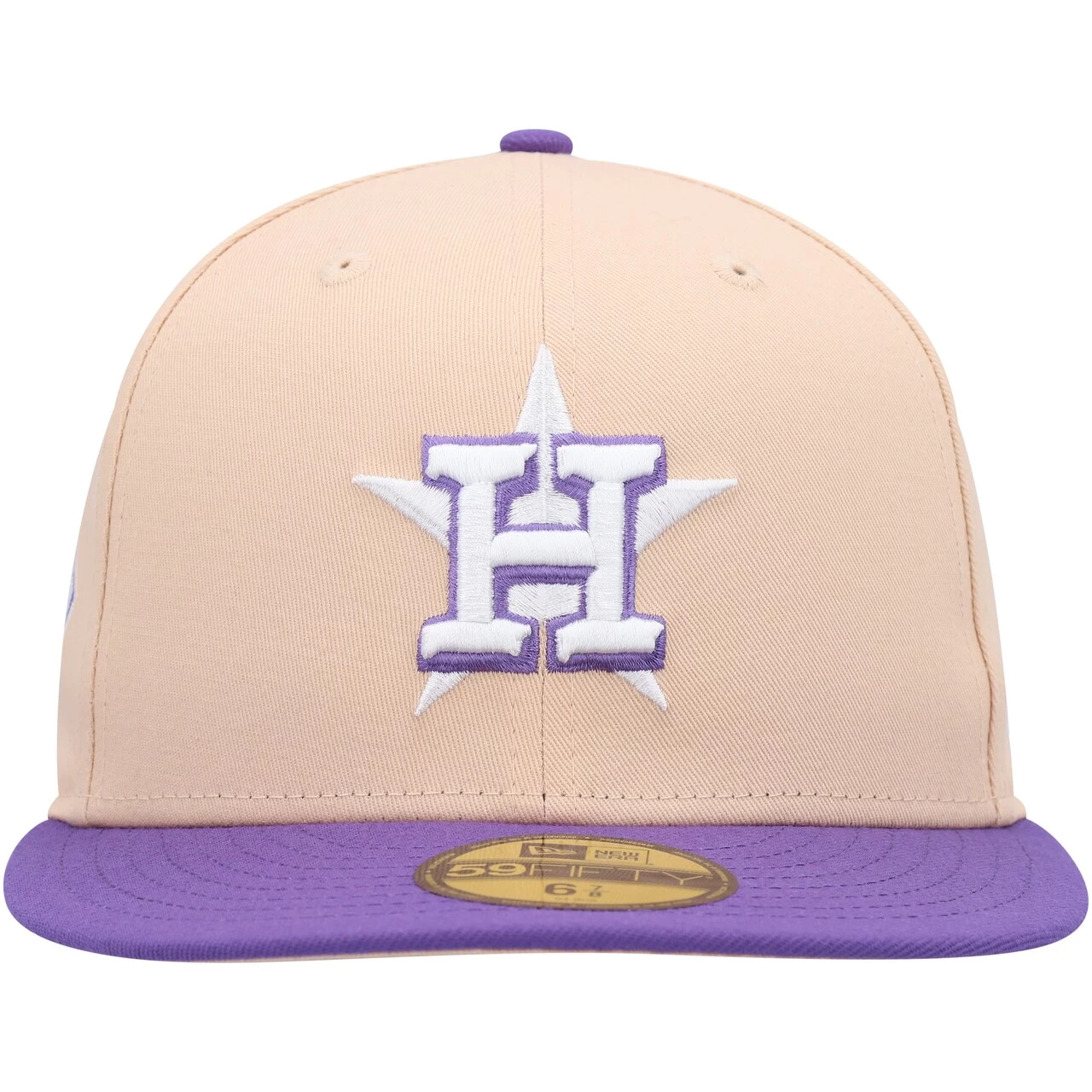 Men's Houston Astros New Era Orange/Purple 2017 World Series Side Patch 59FIFTY Fitted Hat - Image 2