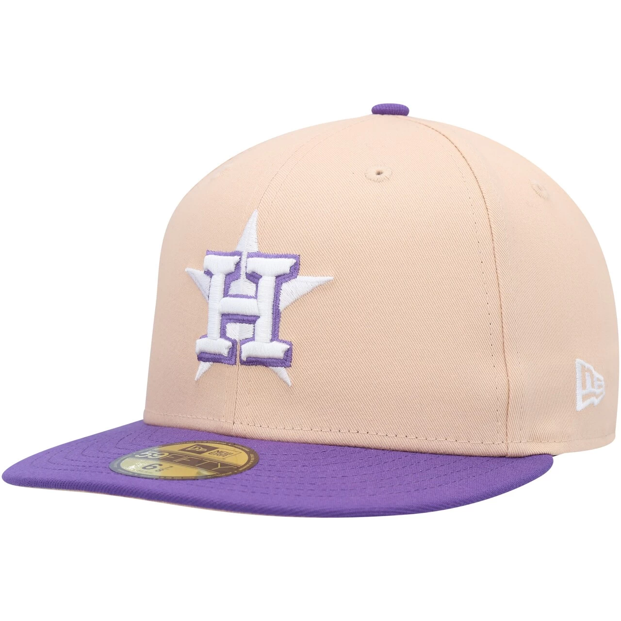 Men's Houston Astros New Era Orange/Purple 2017 World Series Side Patch 59FIFTY Fitted Hat - Image 3