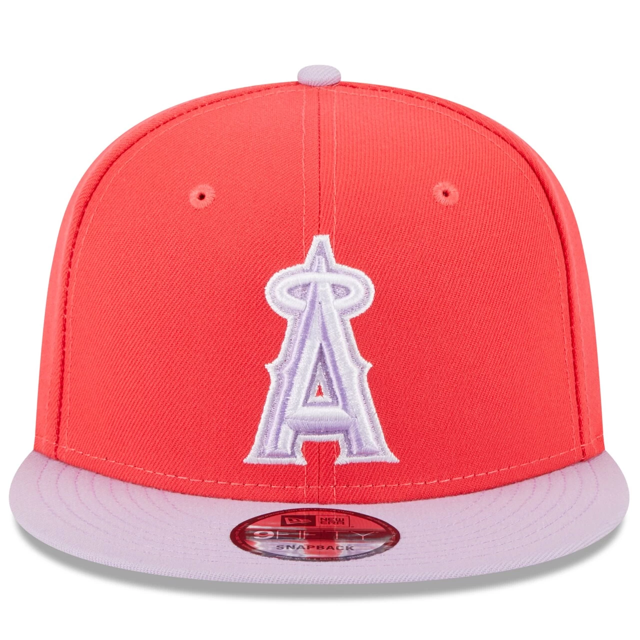 Men's Los Angeles Angels New Era Red/Purple Spring Basic Two-Tone 9FIFTY Snapback Hat - Image 2
