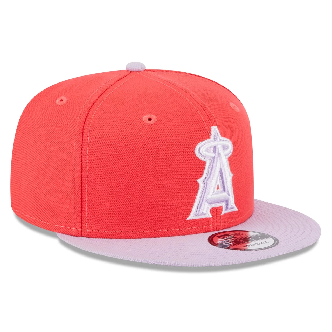 Men's Los Angeles Angels New Era Red/Purple Spring Basic Two-Tone 9FIFTY Snapback Hat - Image 3