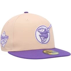 Men's San Diego Padres New Era Orange/Purple 1998 World Series Side Patch 59FIFTY Fitted Hat