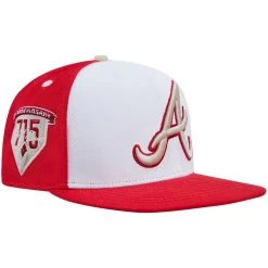 Men's Atlanta Braves Pro Standard White/Red Strawberry Ice Cream Drip Snapback Hat