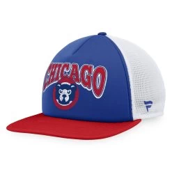 Men's Chicago Cubs Fanatics Branded Royal/Red Heritage Foam Front Trucker Snapback Hat