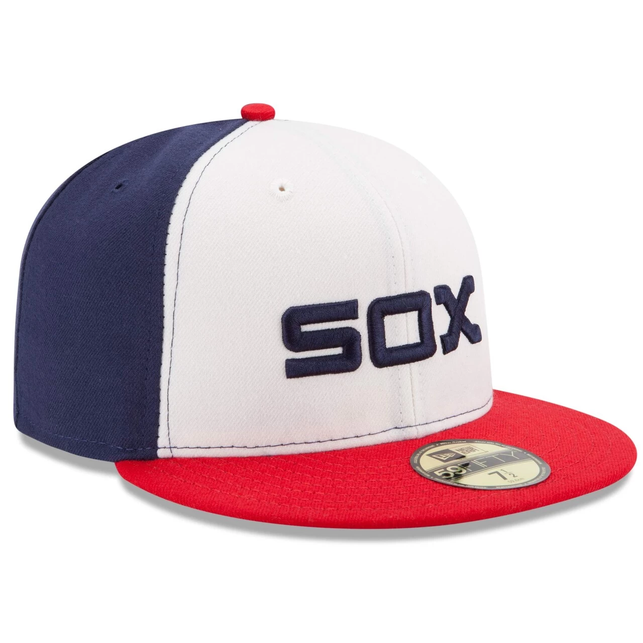 Men's Chicago White Sox New Era White/Red Authentic Collection On-Field 59FIFTY Fitted Hat - Image 3