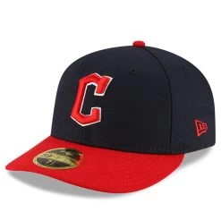 Men's Cleveland Guardians New Era Navy/Red Authentic Collection On-Field Home Low Profile 59FIFTY Fitted Hat