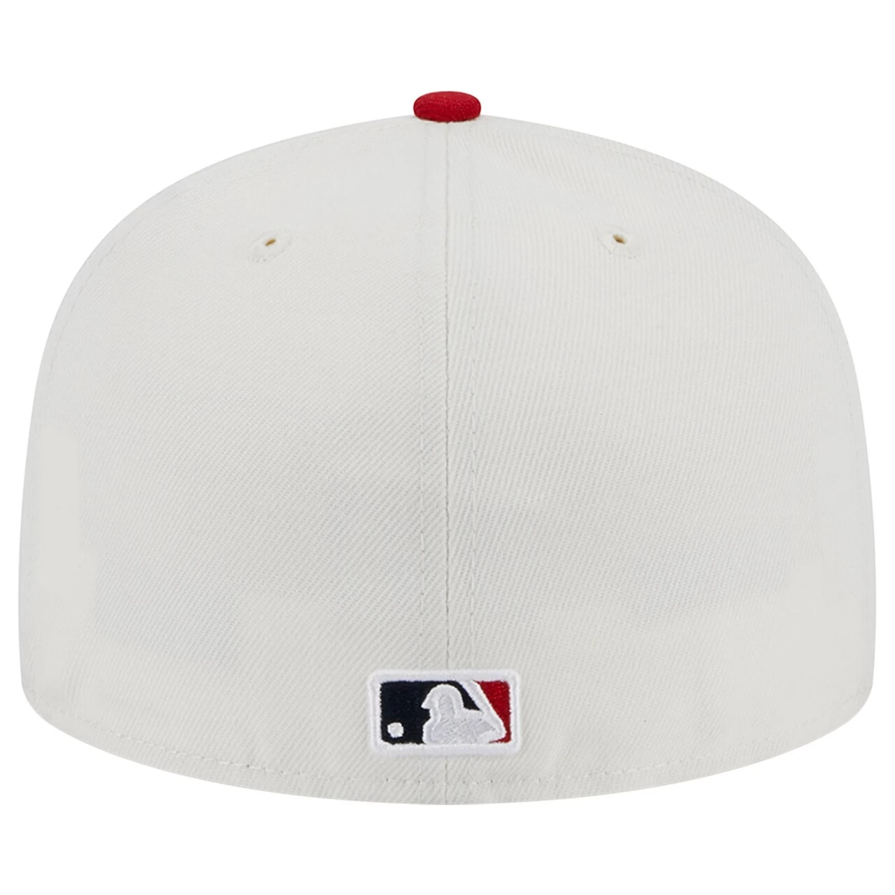Men's Los Angeles Angels New Era Stone/Red Retro 59FIFTY Fitted Hat - Image 4