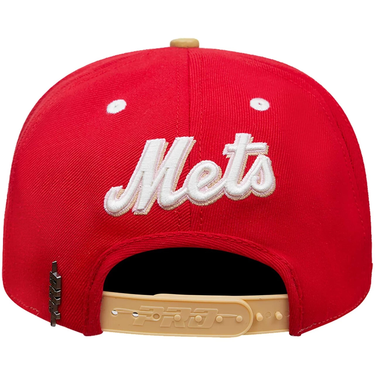 Men's New York Mets Pro Standard White/Red Strawberry Ice Cream Drip Snapback Hat - Image 4