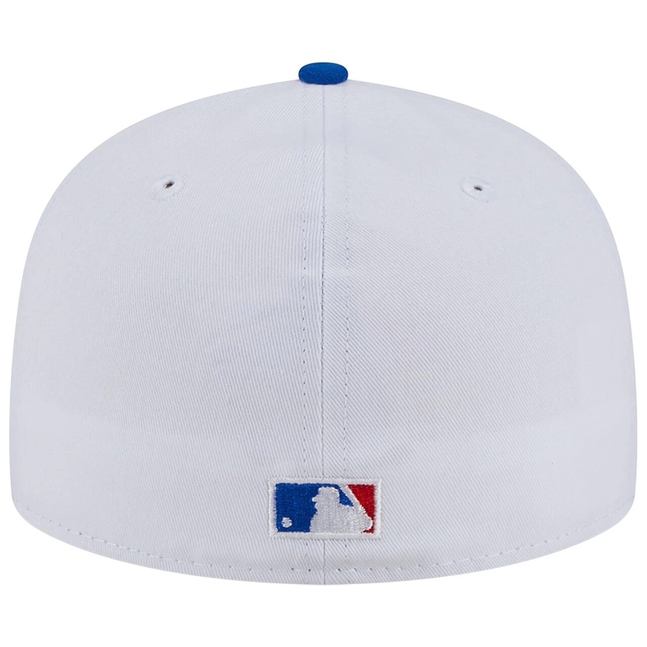 Men's New York Mets New Era White/Red Undervisor 59FIFTY Fitted Hat - Image 4