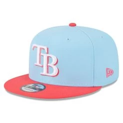 Men's Tampa Bay Rays New Era Light Blue/Red Spring Basic Two-Tone 9FIFTY Snapback Hat