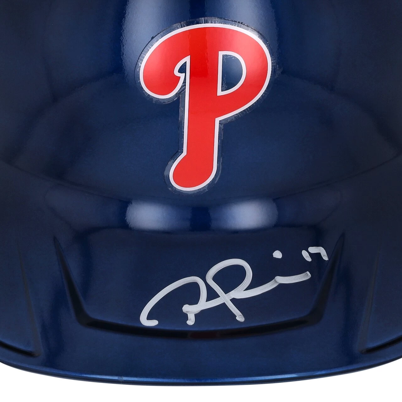 Rhys Hoskins Philadelphia Phillies Fanatics Authentic Autographed Alternate Chrome Rawlings Mach Pro Replica Batting Helmet - Fanatics Exclusive - Image 2