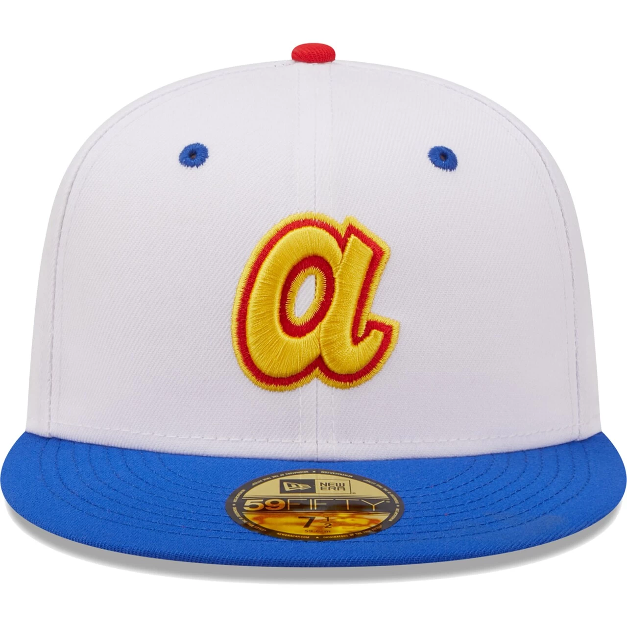 Men's Atlanta Braves New Era White/Royal 150th Anniversary Cherry Lolli 59FIFTY Fitted Hat - Image 2