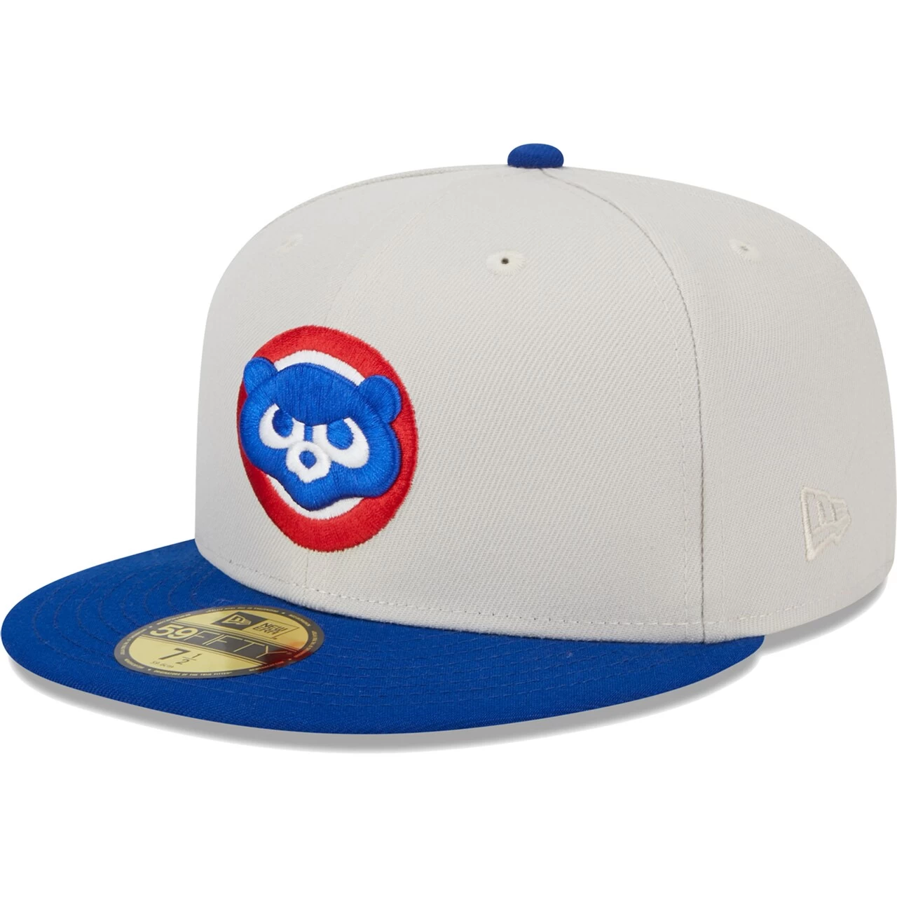 Men's Chicago Cubs New Era Gray/Royal World Class Back Patch 59FIFTY Fitted Hat
