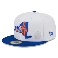 Men's New York Mets New Era White/Royal State 59FIFTY Fitted Hat