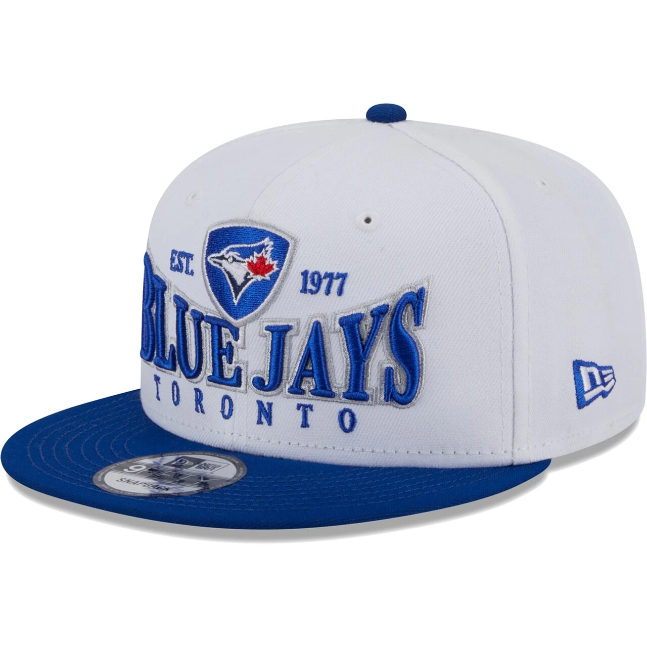 Men's Toronto Blue Jays New Era White/Royal Crest 9FIFTY Snapback Hat