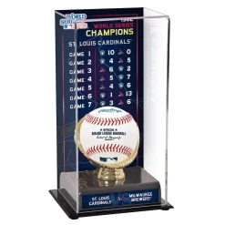 St. Louis Cardinals Fanatics Authentic 1982 World Series Champions Sublimated Display Case With Series Listing Image