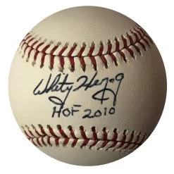 St. Louis Cardinals Whitey Herzog Autographed Baseball With "HOF 10" Ins
