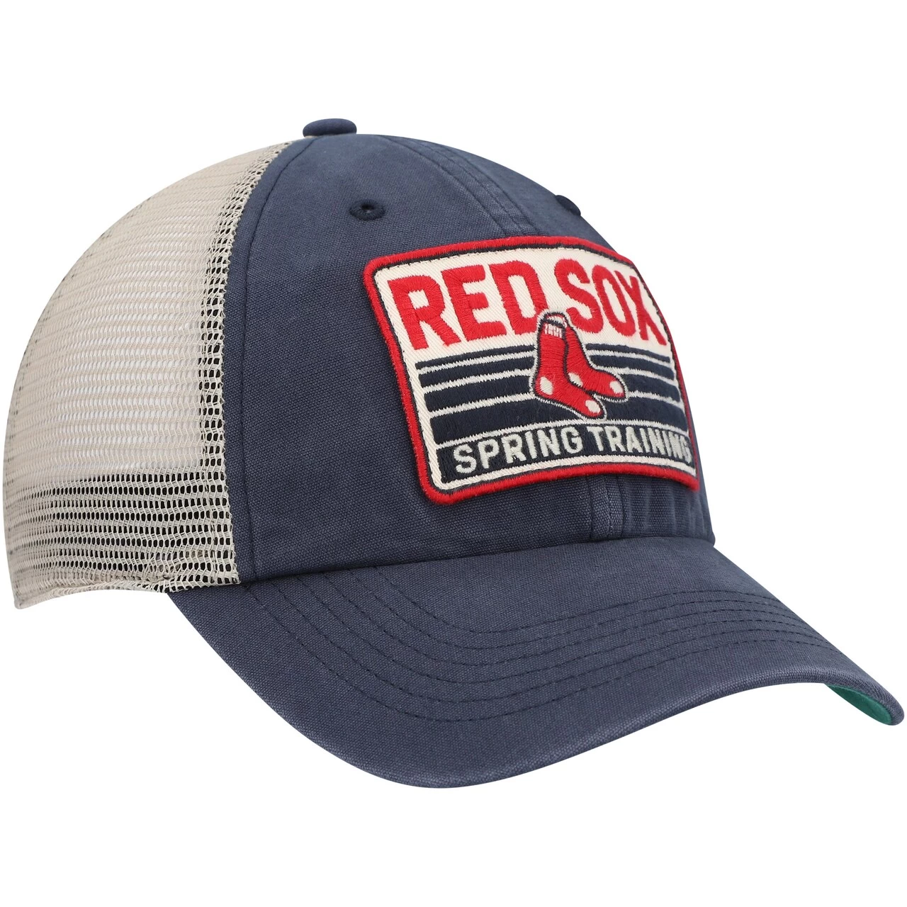 Men's Boston Red Sox '47 Navy/Tan Four Stroke Clean Up Trucker Snapback Hat 5 Men's Boston Red Sox '47 Navy/Tan Four Stroke Clean Up Trucker Snapback Hat - Image 3
