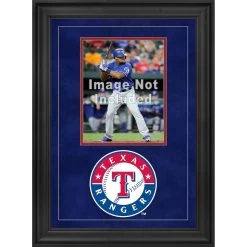 Texas Rangers Fanatics Authentic Deluxe Framed 8" X 10" Vertical Photograph Frame With Team Logo