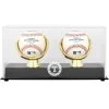 Texas Rangers Fanatics Authentic Gold Glove Double Baseball Logo Display Case