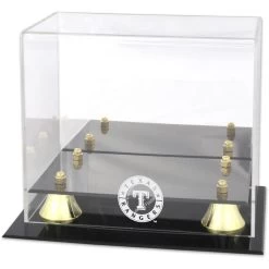 Texas Rangers Fanatics Authentic Golden Classic Logo Mini Helmet Case