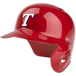 Texas Rangers Fanatics Authentic Rawlings Alternative Chrome Mini Batting Helmet - Fanatics Exclusive