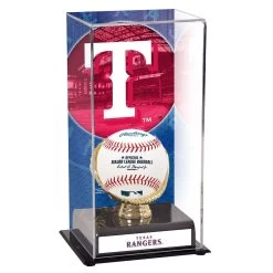 Texas Rangers Fanatics Authentic Sublimated Display Case With Image