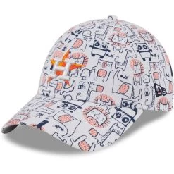 Toddler Houston Astros New Era White Pattern 9FORTY Flex Hat