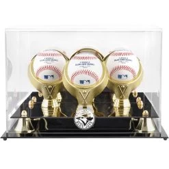 Toronto Blue Jays Fanatics Authentic Golden Classic Three Baseball Logo Display Case