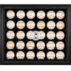 Toronto Blue Jays Fanatics Authentic Logo Black Framed 30-Ball Display Case