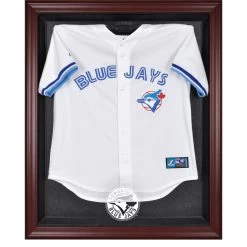 Toronto Blue Jays Fanatics Authentic Mahogany Framed Logo Jersey Display Case