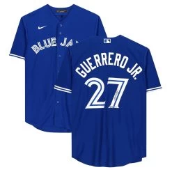 Autographed Toronto Blue Jays Vladimir Guerrero Jr. Fanatics Authentic Royal Nike Replica Jersey