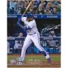 Autographed Toronto Blue Jays Vladimir Guerrero Jr. Fanatics Authentic 8" X 10" Hitting In White Jersey Photograph
