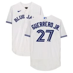 Autographed Toronto Blue Jays Vladimir Guerrero Jr. Fanatics Authentic White Nike Authentic Jersey