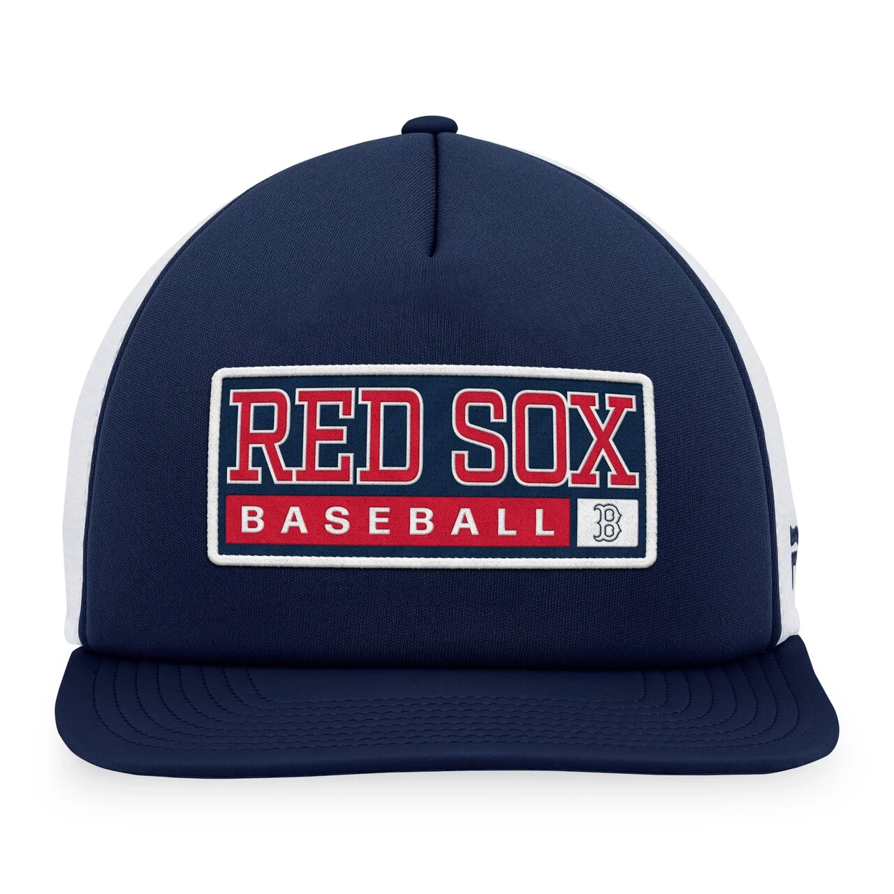Men's Boston Red Sox Majestic Navy/White Foam Trucker Snapback Hat - Image 2