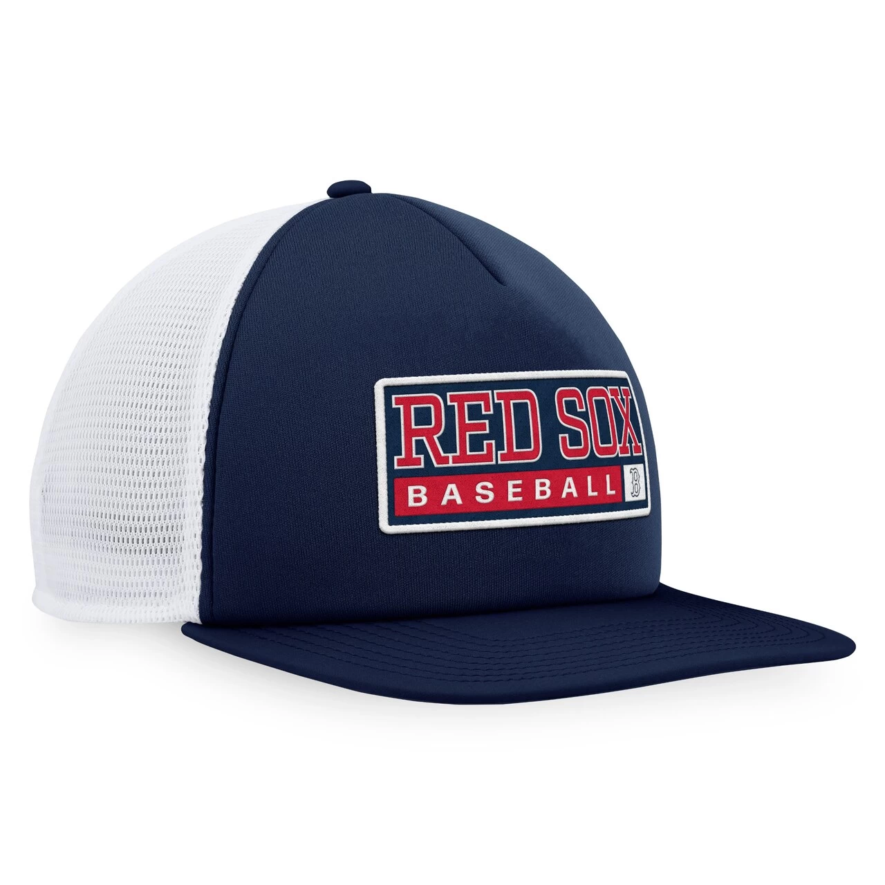 Men's Boston Red Sox Majestic Navy/White Foam Trucker Snapback Hat - Image 3