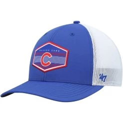Men's Chicago Cubs '47 Royal/White Burgess Trucker Snapback Hat