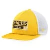 Men's San Diego Padres Majestic Gold/White Foam Trucker Snapback Hat